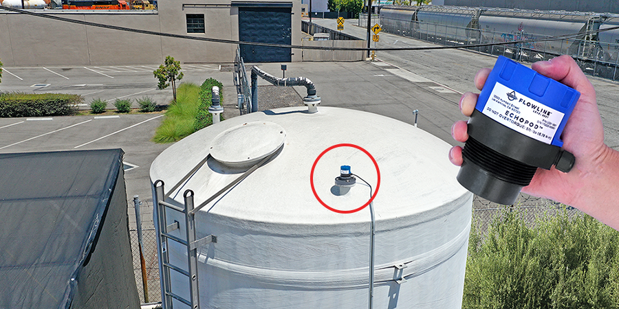 Détecteur de niveau ultrasonique pour réservoir de stockage d'eaux usées de café