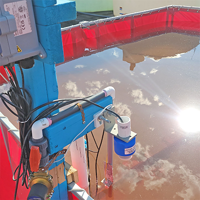 Water Retention Pond Vault Ultrasonic Level Transmitter