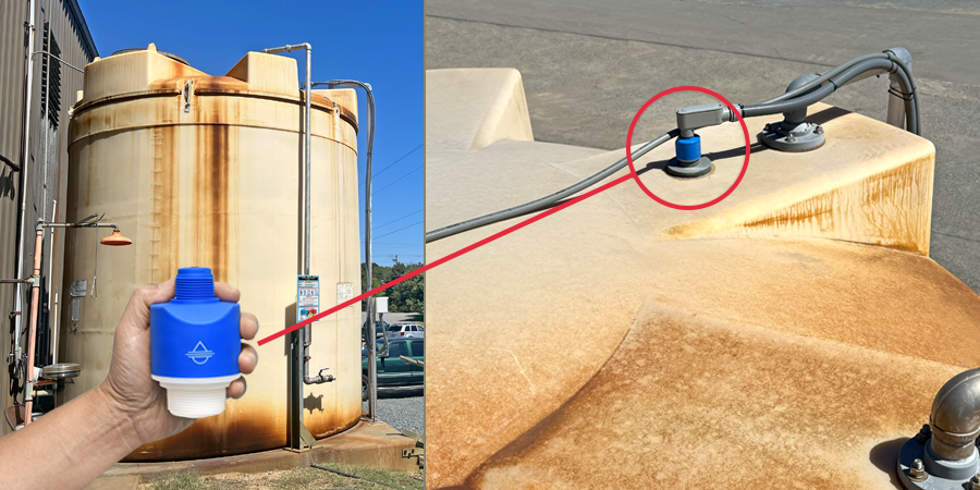 Non-Invasive Chemical Tank Radar Level Sensor