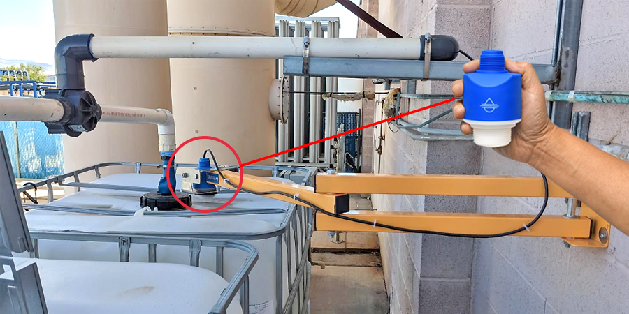 Non-Invasive Wastewater IBC Radar Level Measurement