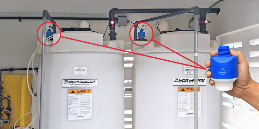 Non-Invasive Chemical Tank Radar Level Measurement