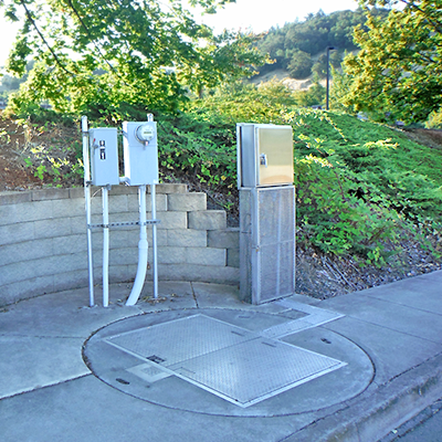 Pompe d'épuration Station de relevage Transmetteur de niveau radar