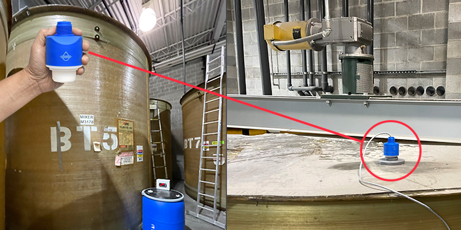 Coating Mixing Tank Radar Level Measurement