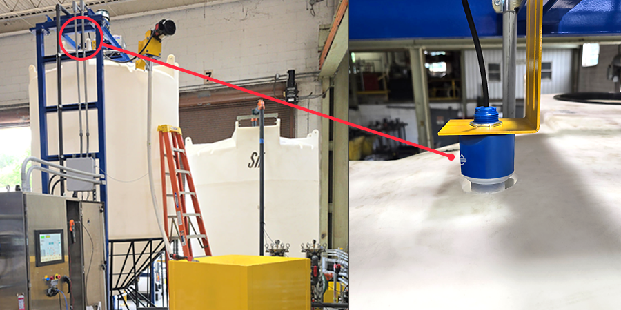 Galvanizer Wastewater Tank Radar Level Measurement