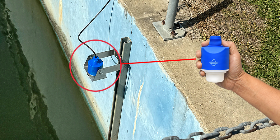 Canal Weir Open Channel Flow Radar Level Measurement