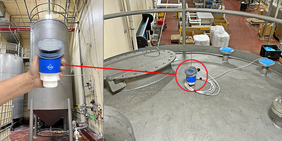 Sodium Hydroxide Bulk Tank Radar Level Measurement