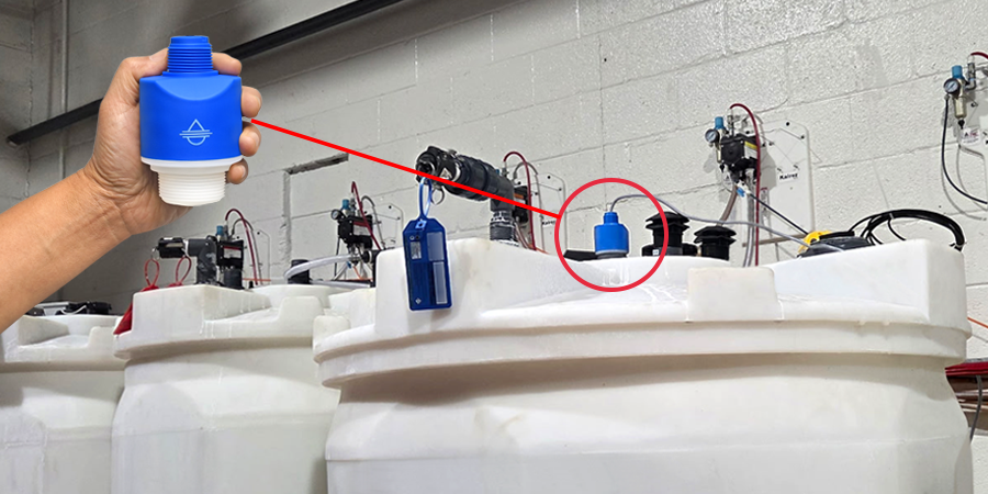 Chemical Sanitizer Remote Tank Level Monitoring