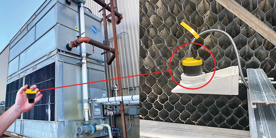 Cooling Tower Water Sump Ultrasonic Liquid Level Sensor