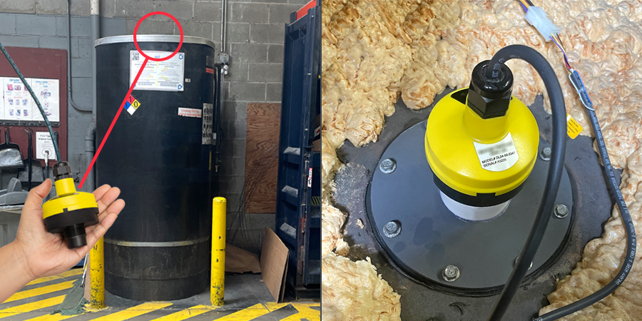 Waste Oil Reclamation Tank Level Measurement