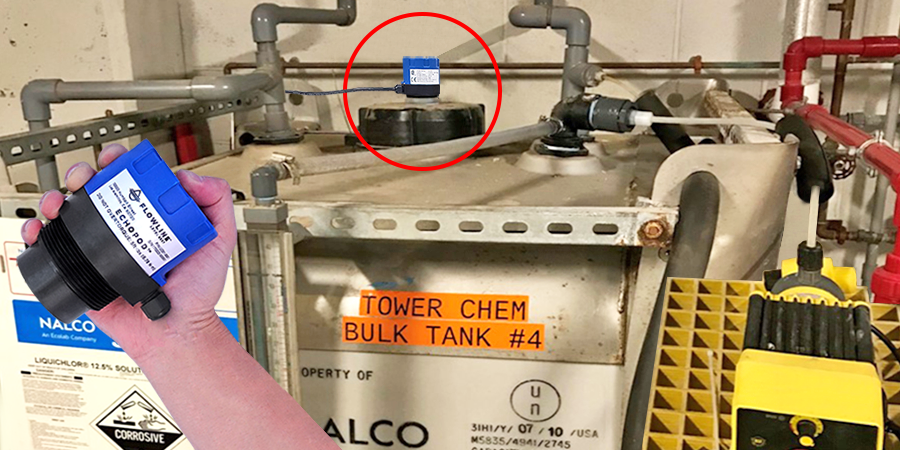 Building Chemical Feed Tank Ultrasonic Level Measurement