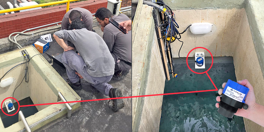 Drinking Water Clear Well Ultrasonic Level Measurement