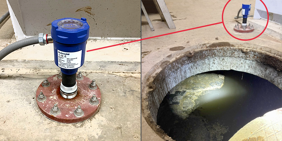 Raw Sewage Vault Radar Level Measurement