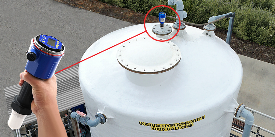 Sodium Hypochlorite Storage Tank Radar Level Measurement