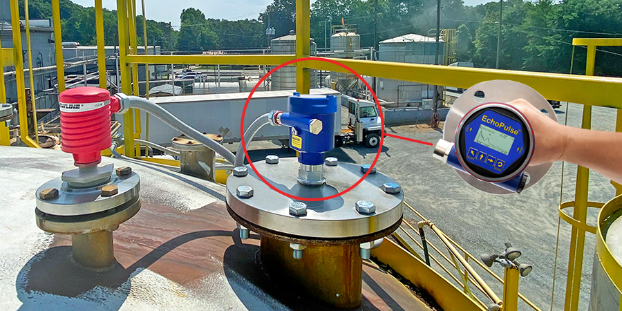 Resin Bulk Transfer Station Radar Liquid Level Sensor