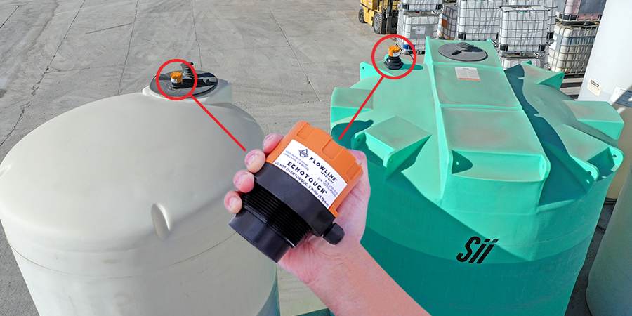 Chemical Distributor Tank Ultrasonic Level Measurement