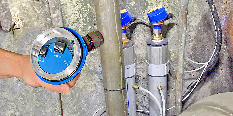 Industrial Waste Sump Guided Wave Level Transmitter