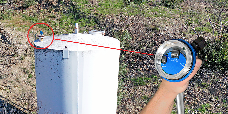 Settling Basin Water Tank Guided Wave Level Measurement