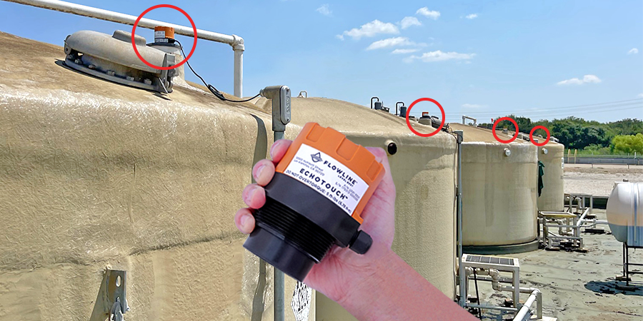 Sensor de nivel de líquido por ultrasonidos para tanques de compresores de gas