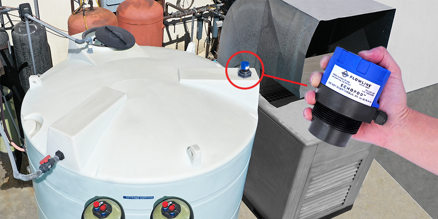 Placcatura serbatoio acqua ultrapura Sensore di livello liquido a ultrasuoni